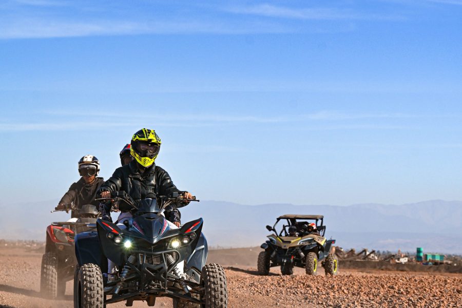 Palmeraie Marrakech Quad tour through palm groves and desert trails
